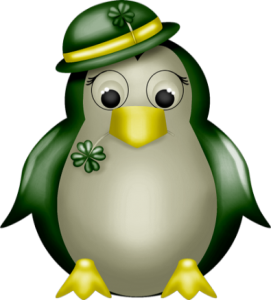 st patrick's day penquin